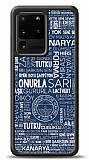 Dafoni Glossy Samsung Galaxy S20 Ultra Lisanslı Fenerbahçe Mavi Tipografi Kılıf