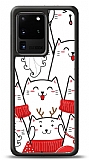 Dafoni Art Samsung Galaxy S20 Ultra New Year Cats Kılıf