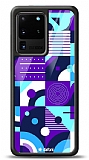 Dafoni Glossy Samsung Galaxy S20 Ultra Purple Geometric Pattern Kılıf