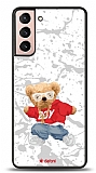 Dafoni Art Samsung Galaxy S21 Boy Bear Kılıf