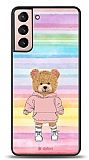 Dafoni Art Samsung Galaxy S21 Chic Teddy Bear Klf