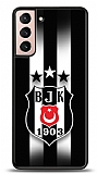 Dafoni Glossy Samsung Galaxy S21 Lisanslı Beşiktaş Logo Kılıf
