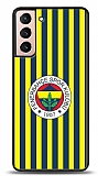 Dafoni Glossy Samsung Galaxy S21 Lisanslı Fenerbahçe Çubuklu Logolu Kılıf