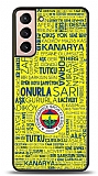 Dafoni Glossy Samsung Galaxy S21 Lisanslı Fenerbahçe Sarı-Lacivert Tipografi Kılıf