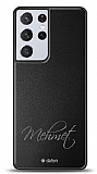 Dafoni Metal Samsung Galaxy S21 Ultra El Yazısı İsimli Kişiye Özel Kılıf