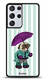 Dafoni Art Samsung Galaxy S21 Ultra Pug in the Rain Klf