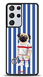 Dafoni Art Samsung Galaxy S21 Ultra Tennis Boy Pug Klf