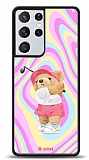 Dafoni Art Samsung Galaxy S21 Ultra Tennis Girl Bear Klf
