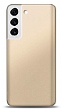Samsung Galaxy S22 5G Gold Mat Silikon Kılıf