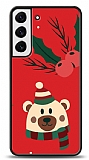Dafoni Art Samsung Galaxy S22 Plus 5G Christmas Bear Kılıf