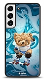 Dafoni Art Samsung Galaxy S22 Plus 5G Skating Teddy Bear Kılıf