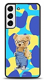 Dafoni Art Samsung Galaxy S22 Plus 5G Student Teddy Bear Kılıf