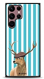 Dafoni Art Samsung Galaxy S22 Ultra 5G Fedora Deer Kılıf