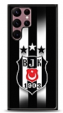 Dafoni Glossy Samsung Galaxy S22 Ultra 5G Lisanslı Beşiktaş Logo Kılıf