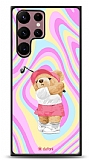Dafoni Art Samsung Galaxy S22 Ultra 5G Tennis Girl Bear Klf