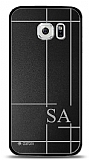 Dafoni Metal Samsung Galaxy S6 edge Linear Çift Harf Kişiye Özel Kılıf