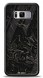 Dafoni Glossy Samsung Galaxy S8 Black Marble Pattern Kılıf