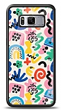 Dafoni Glossy Samsung Galaxy S8 Colorful Pattern Kılıf