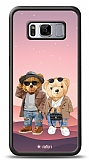 Dafoni Art Samsung Galaxy S8 Cool Couple Teddy Kılıf