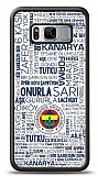 Dafoni Glossy Samsung Galaxy S8 Lisanslı Fenerbahçe Beyaz Tipografi Kılıf