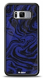 Dafoni Glossy Samsung Galaxy S8 Navy Blue Marble Kılıf