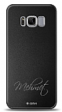 Dafoni Metal Samsung Galaxy S8 Plus El Yazs simli Kiiye zel Klf
