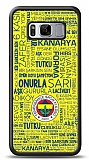 Dafoni Glossy Samsung Galaxy S8 Plus Lisanslı Fenerbahçe Sarı-Lacivert Tipografi Kılıf