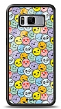Dafoni Glossy Samsung Galaxy S8 Plus Renkli Emojiler Kılıf