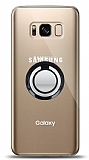 Samsung Galaxy S8 Siyah Tutuculu effaf Klf