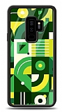 Dafoni Glossy Samsung Galaxy S9 Plus Green Geometric Pattern Kılıf