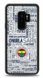Dafoni Glossy Samsung Galaxy S9 Plus Lisanslı Fenerbahçe Beyaz Tipografi Kılıf