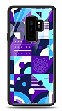Dafoni Glossy Samsung Galaxy S9 Plus Purple Geometric Pattern Kılıf