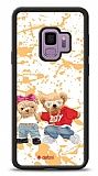 Dafoni Art Samsung Galaxy S9 Style Couple Teddy Kılıf