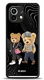 Dafoni Art Xiaomi Mi 11 Compatible Couple Teddy Kılıf
