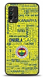 Dafoni Glossy Xiaomi Redmi 9T Lisanslı Fenerbahçe Sarı-Lacivert Tipografi Kılıf