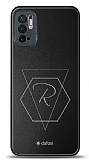 Dafoni Metal Xiaomi Redmi Note 10 5G Geometrik Harfli Kişiye Özel Kılıf