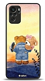 Dafoni Art Xiaomi Redmi Note 10 Sunset Teddy Bears Kılıf
