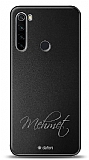 Dafoni Metal Xiaomi Redmi Note 8 El Yazs simli Kiiye zel Klf