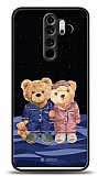 Dafoni Art Xiaomi Redmi Note 8 Pro Under The Stars Teddy Bears Kılıf