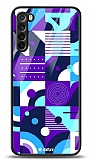 Dafoni Glossy Xiaomi Redmi Note 8 Purple Geometric Pattern Kılıf