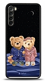 Dafoni Art Xiaomi Redmi Note 8 Under The Stars Teddy Bears Kılıf