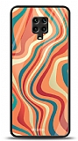 Dafoni Glossy Xiaomi Redmi Note 9 Pro Colorful Waves Kılıf