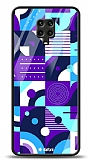 Dafoni Glossy Xiaomi Redmi Note 9 Pro Purple Geometric Pattern Kılıf