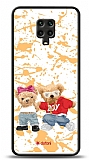 Dafoni Art Xiaomi Redmi Note 9 Pro Style Couple Teddy Kılıf