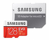 Samsung EVO Plus 128 GB microSDXC Kart 100 MBs (SD Adaptör)