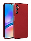 Samsung Galaxy A05s Kamera Korumalı Mat Kırmızı Silikon Kılıf