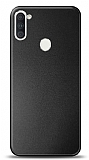 Samsung Galaxy A11 Metal Siyah Rubber Klf