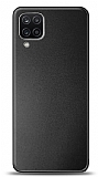 Samsung Galaxy A12 Metal Siyah Rubber Klf