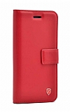 Kar Deluxe Samsung Galaxy A20 / A30 Cüzdanlı Yan Kapaklı Kırmızı Deri Kılıf