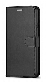 Samsung Galaxy A20S Cüzdanlı Kapaklı Siyah Deri Kılıf
